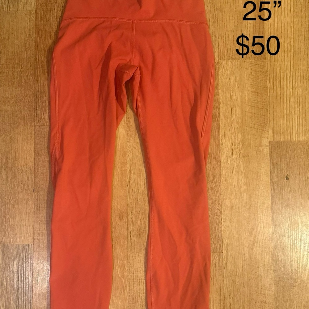 25” lululemon leggings